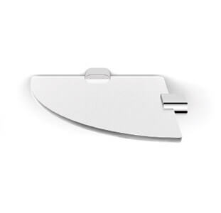 Полка стекло угловая 22 см LANGBE...